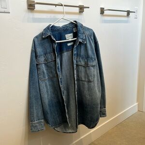 Over sized jean shirt